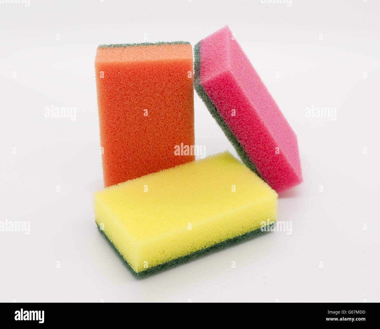 Colour sponges Stock Photo