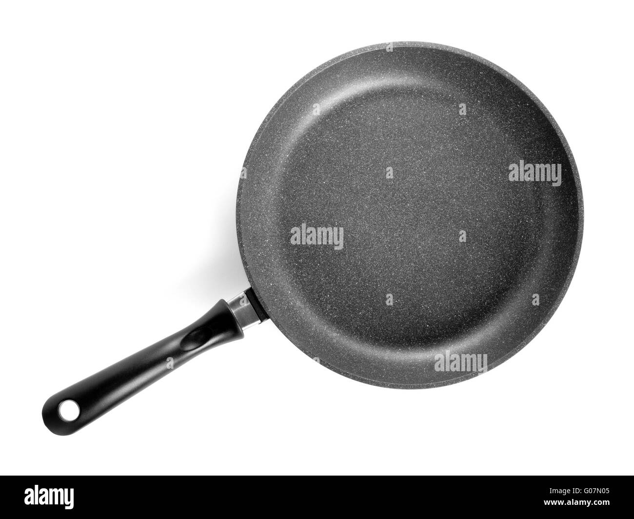 Black Teflon Skillet With Nonstick Coated Surface Isolated Stock Photo -  Download Image Now - iStock
