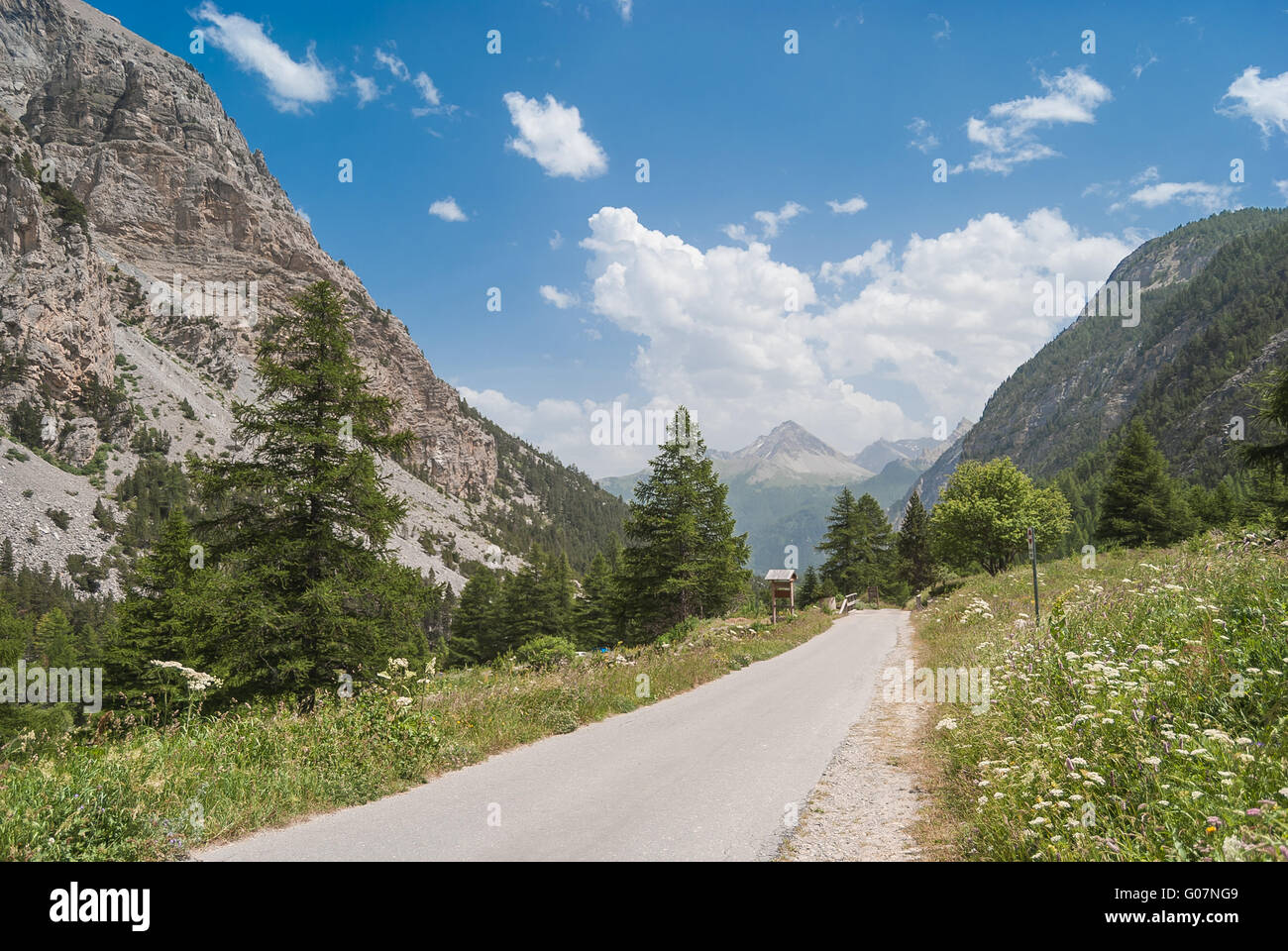 A Mountain Trail between France and Italy Stock Photo Alamy