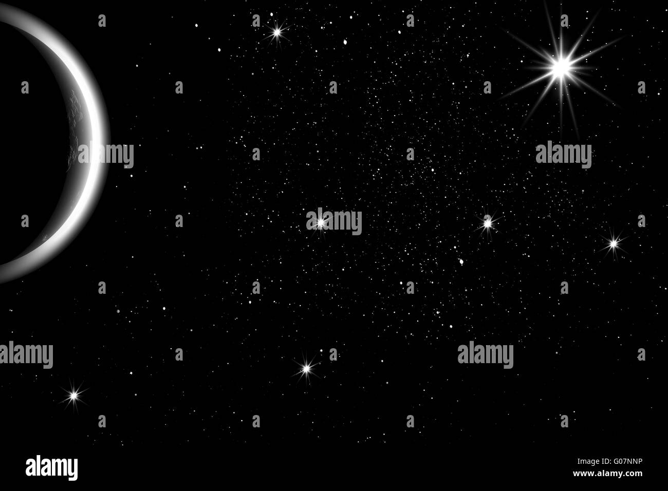 Space planet cosmos Black and White Stock Photos & Images - Alamy