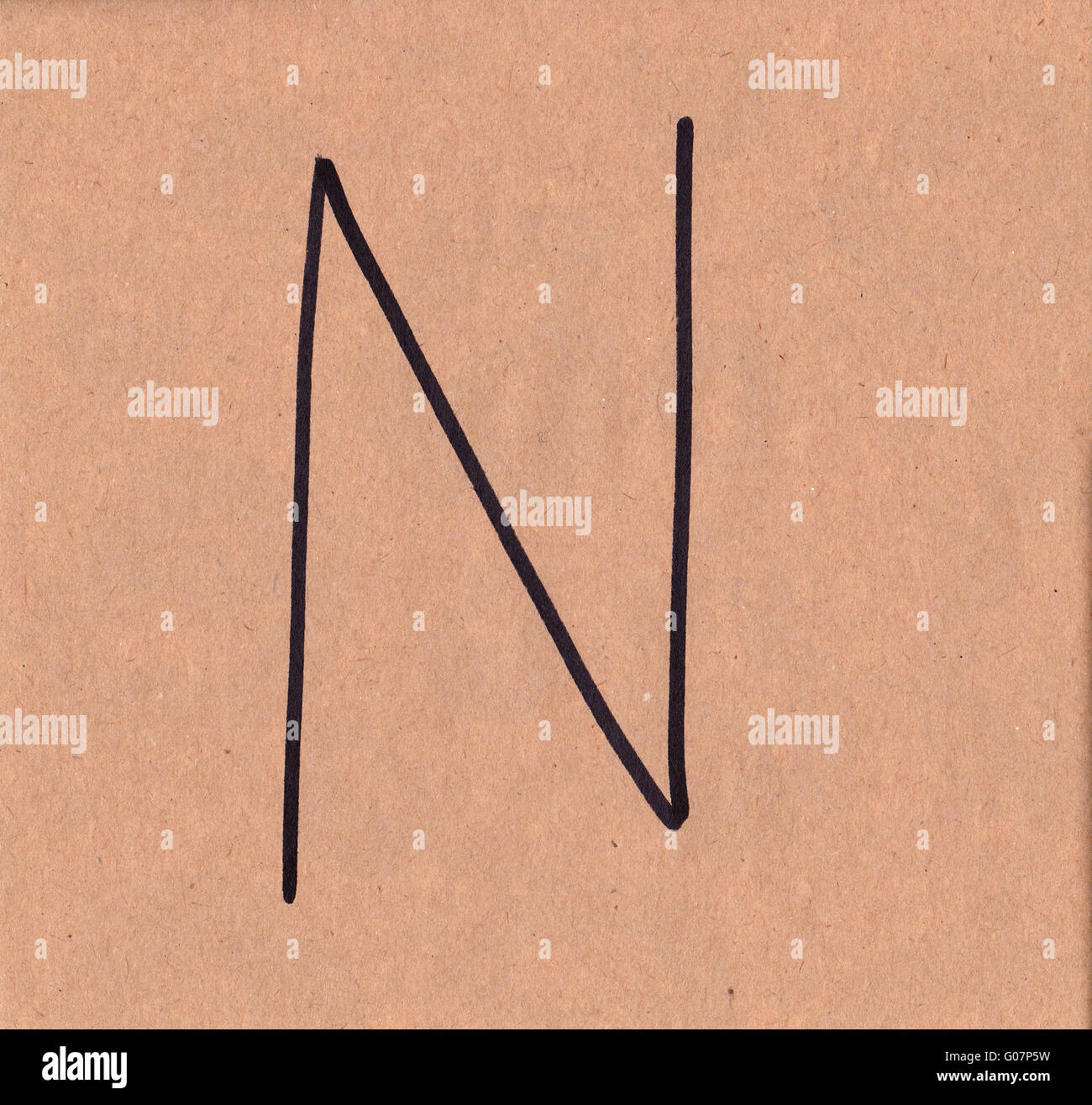 Marker on a paper N Stock Photo Alamy