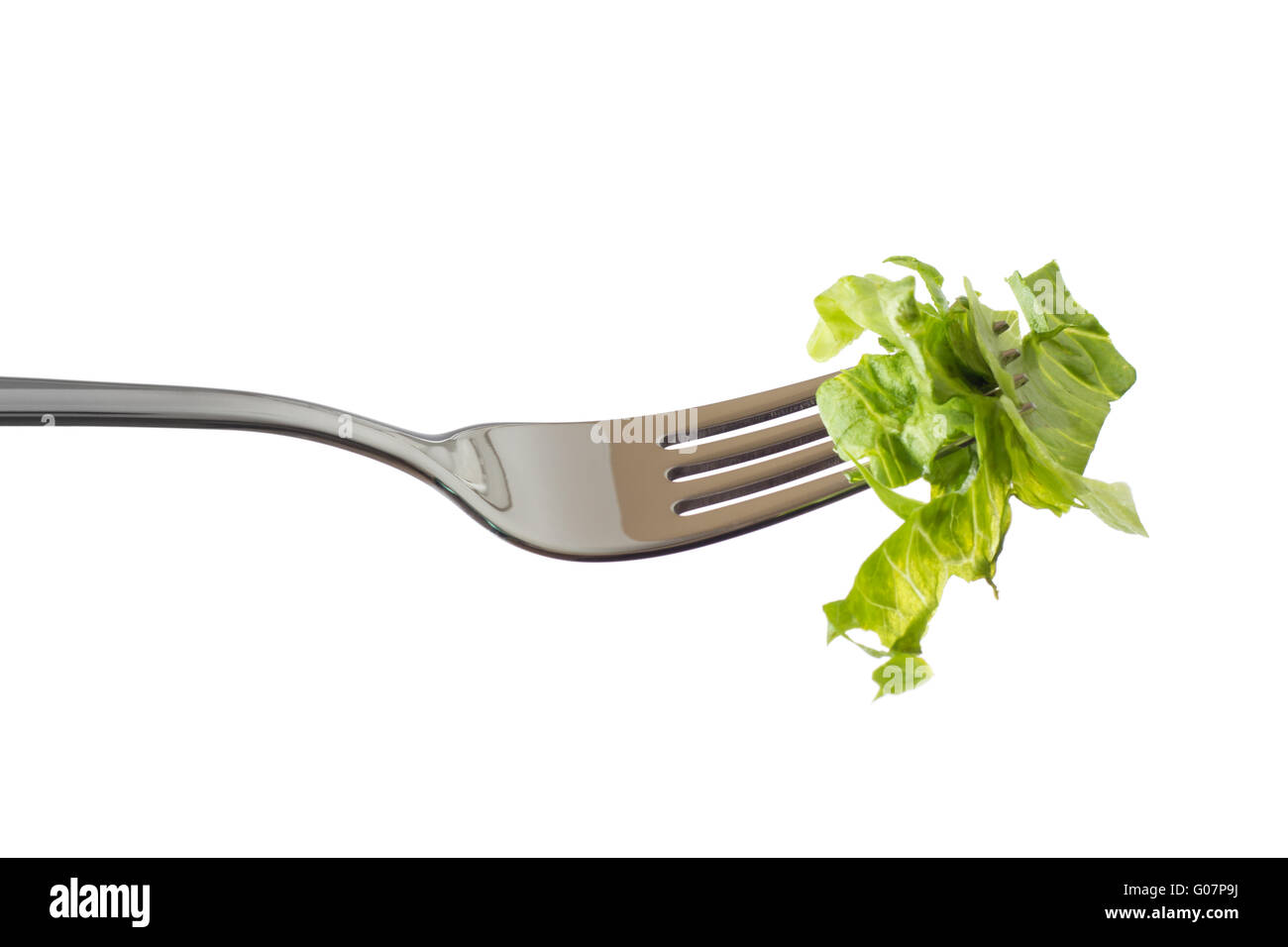 Fork and salad Stock Photo Alamy