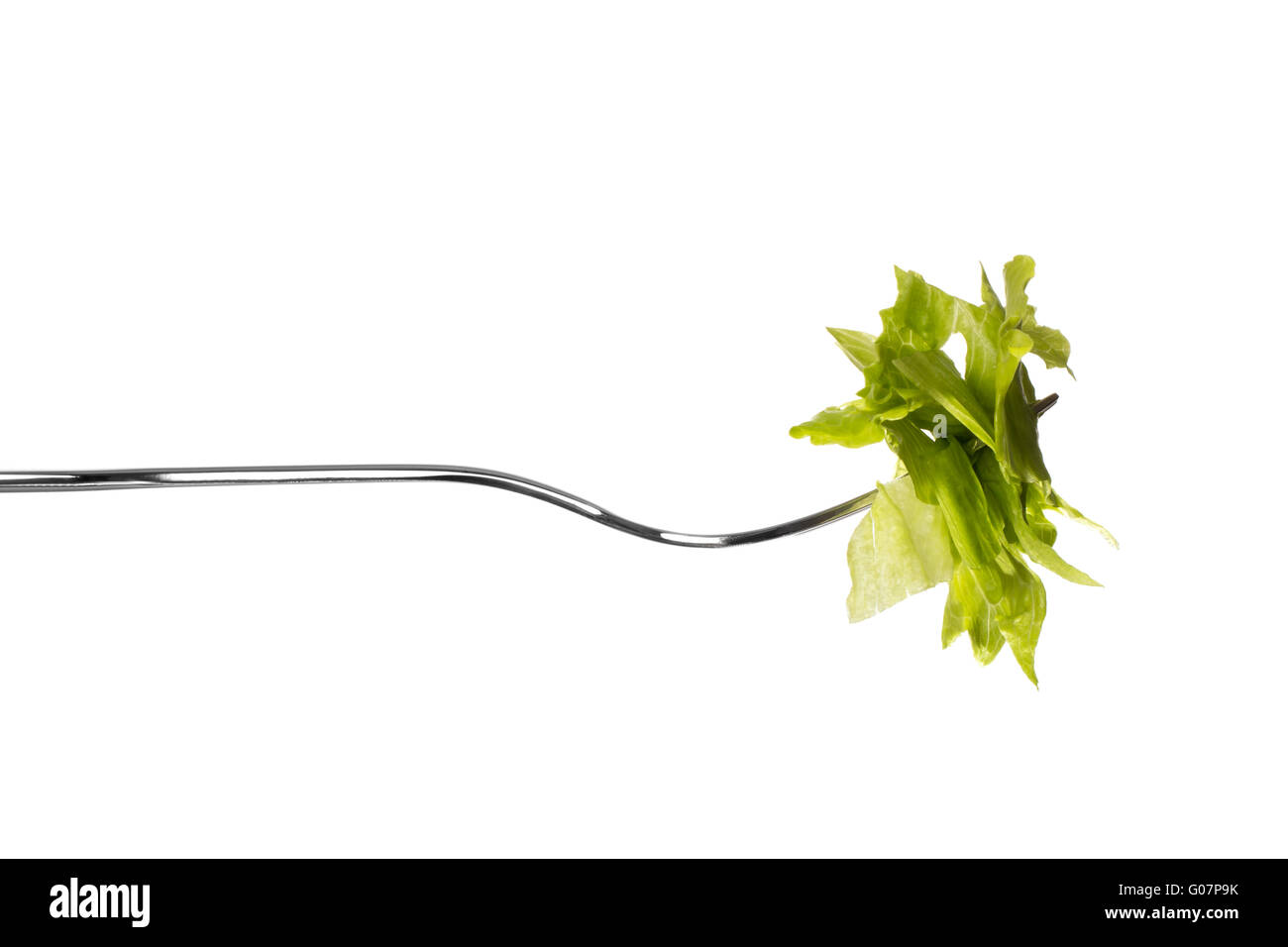 Fork and salad Stock Photo Alamy