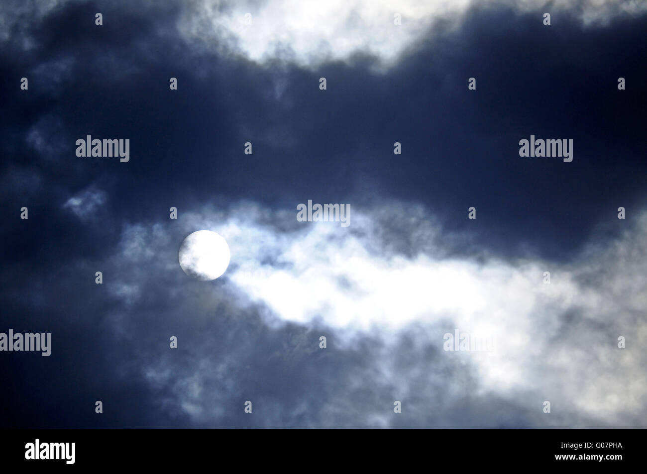 Mystical night scene. Stock Photo