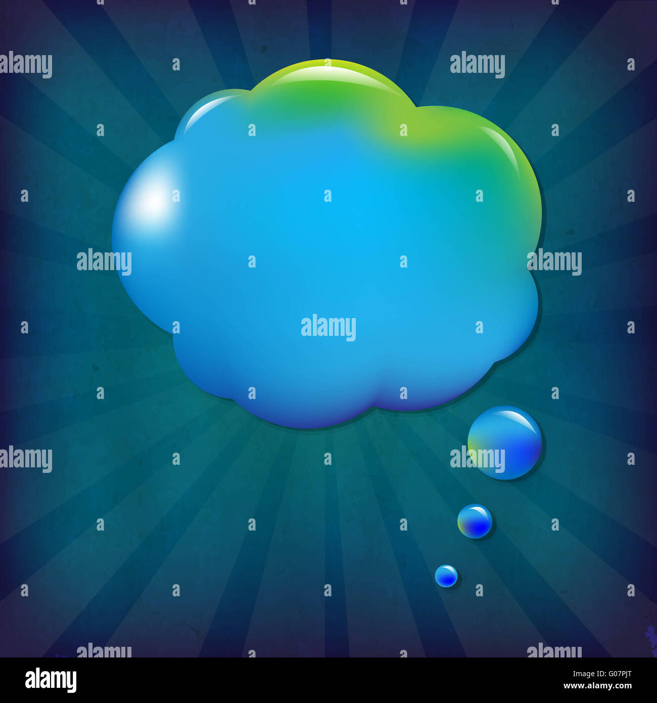 Dark Blue Grunge Background Texture With Blue Speech Bubble Stock Photo ...