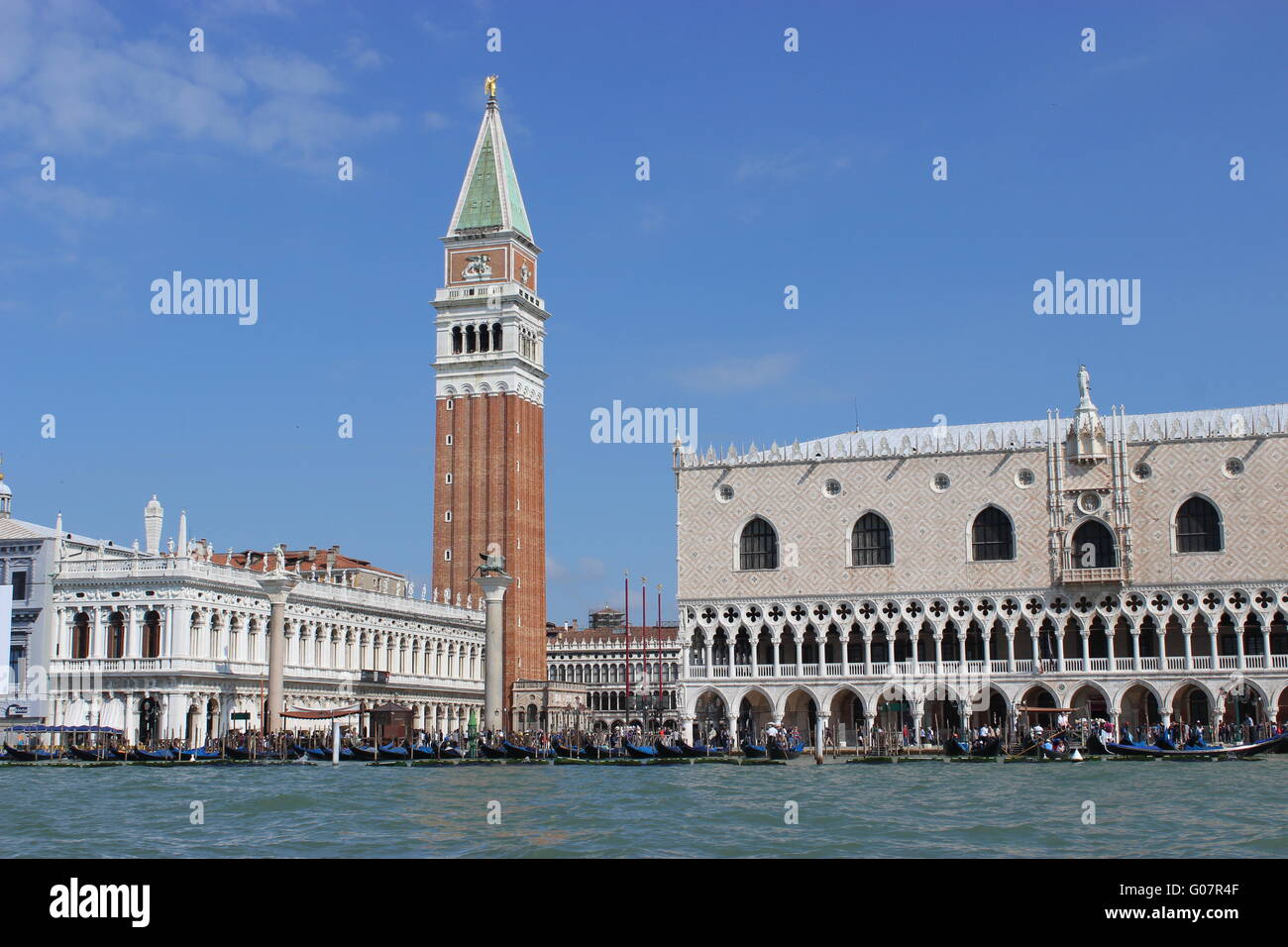 Piazza San Marco from the water side Stock Photo