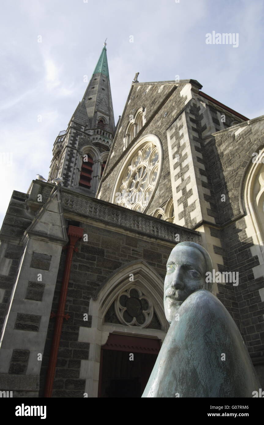 ChristChurch Cathedral sculpture Stock Photo