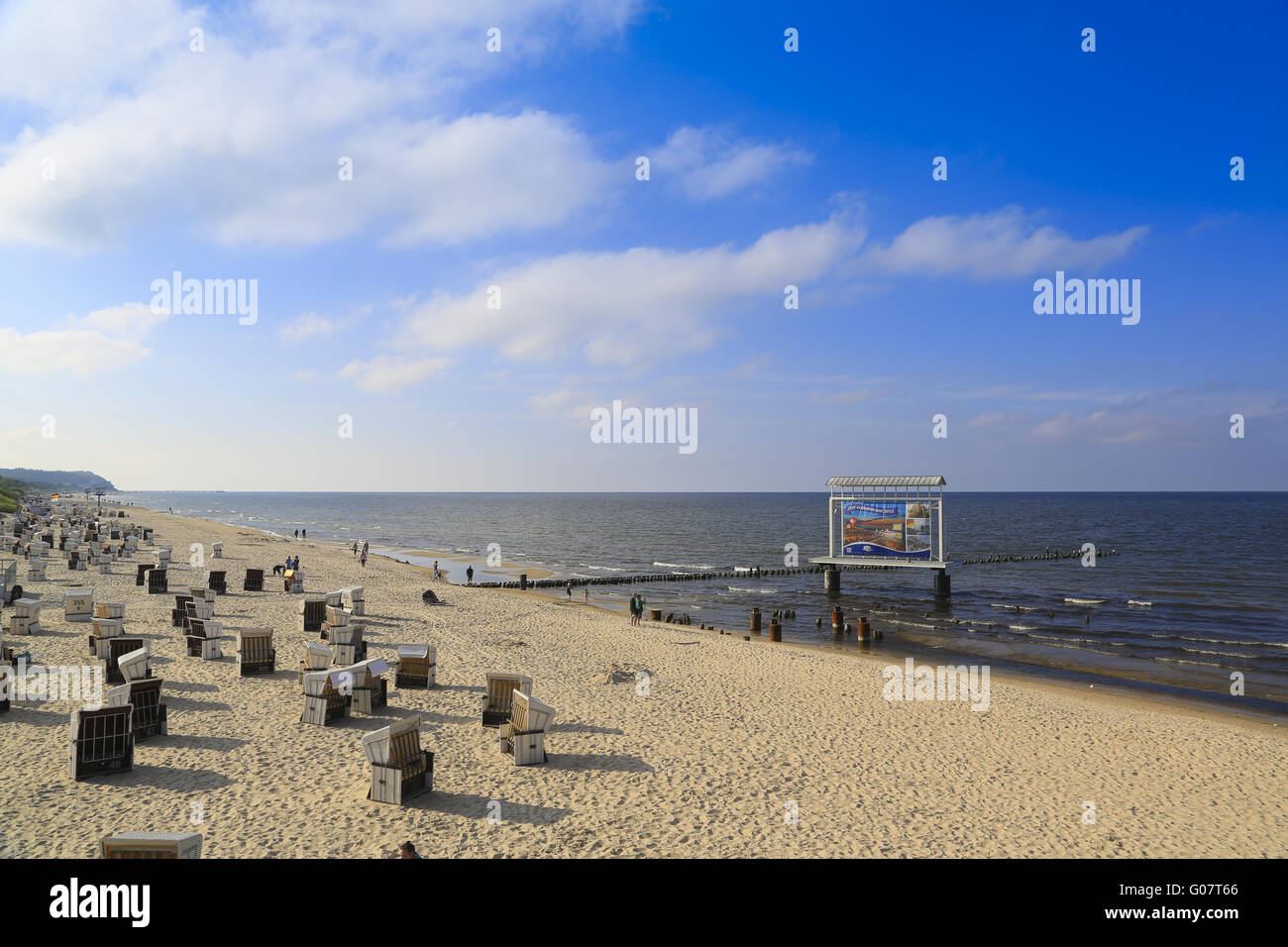 Heringsdorf Beach, Usedom, Germany Stock Photo