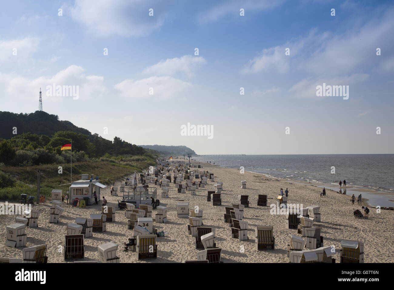 Heringsdorf Beach, Usedom, Germany Stock Photo