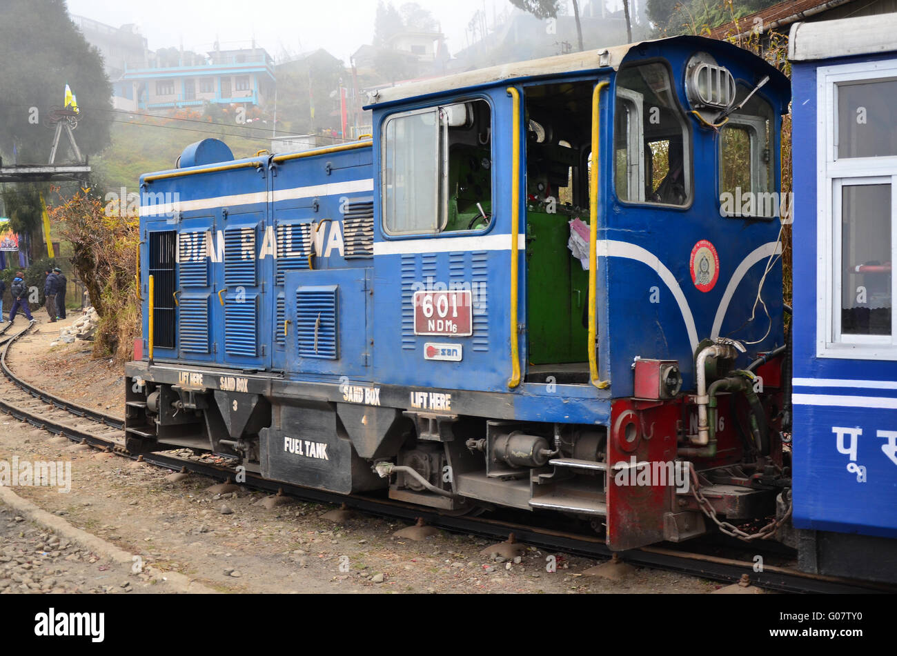NDM6 diesel locomotive of Darjeeling Himalayan Railway Stock Photo