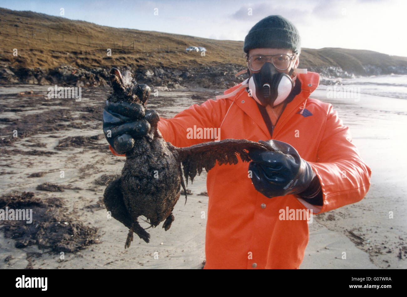 Braer Disaster Shetland 1993 Stock Photo Alamy