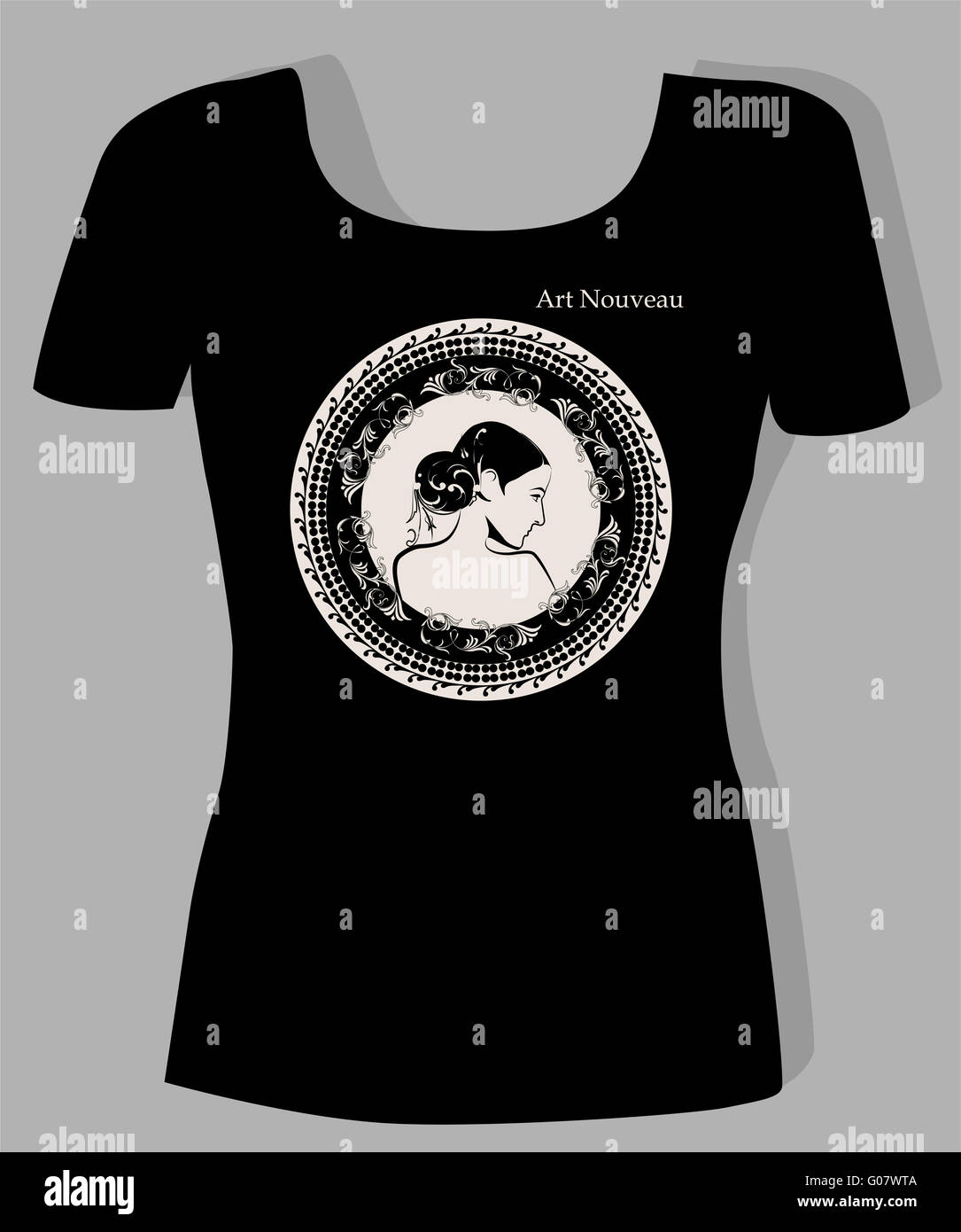 t-shirt design with portrait of 