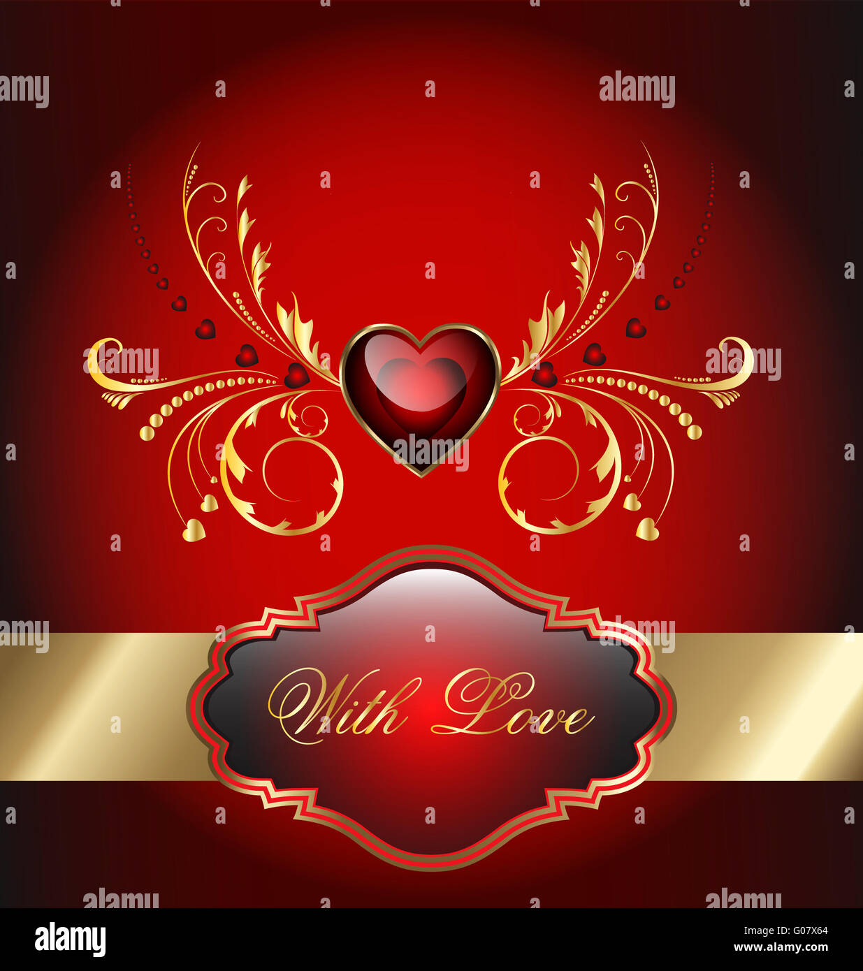 Valentines day celebration card Stock Photo