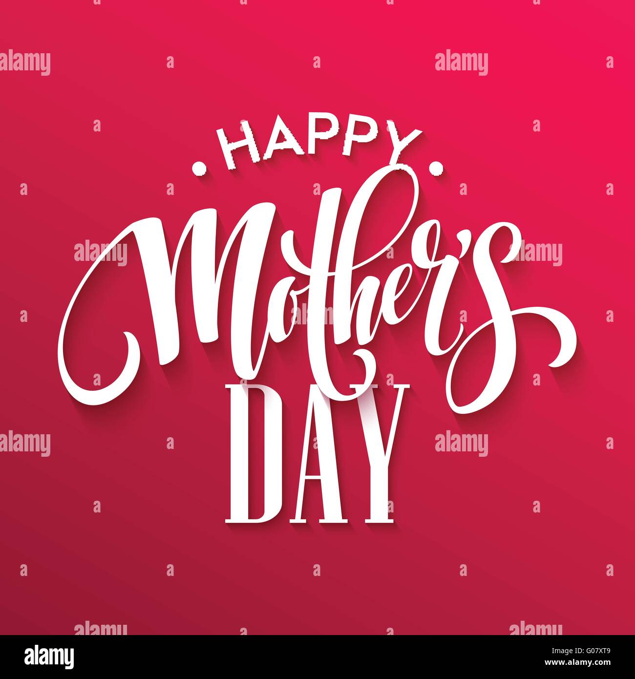 Happy Mothers Day lettering. Handmade calligraphy. Vector illustration ...