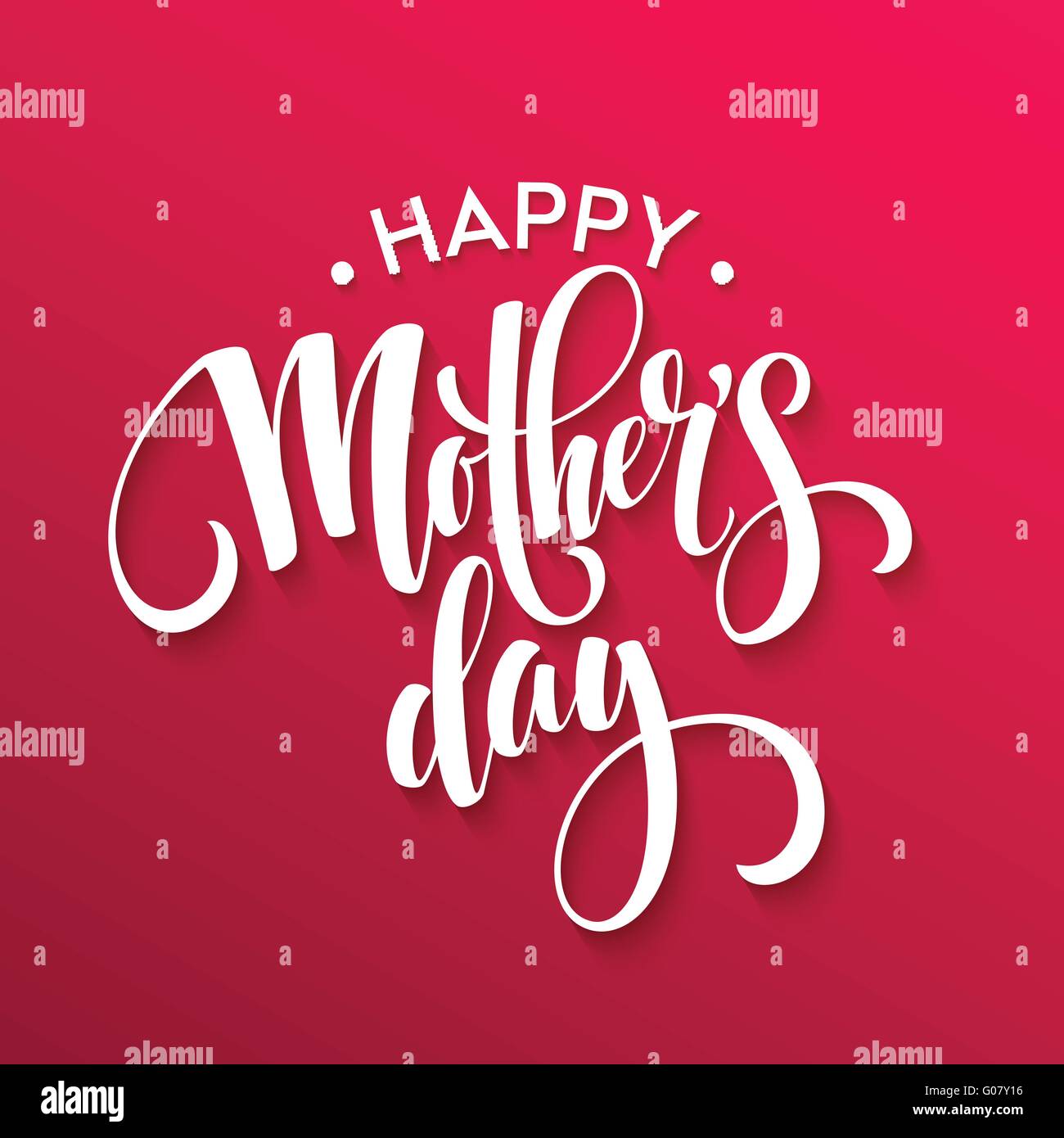 Happy Mothers Day lettering. Handmade calligraphy. Vector illustration ...