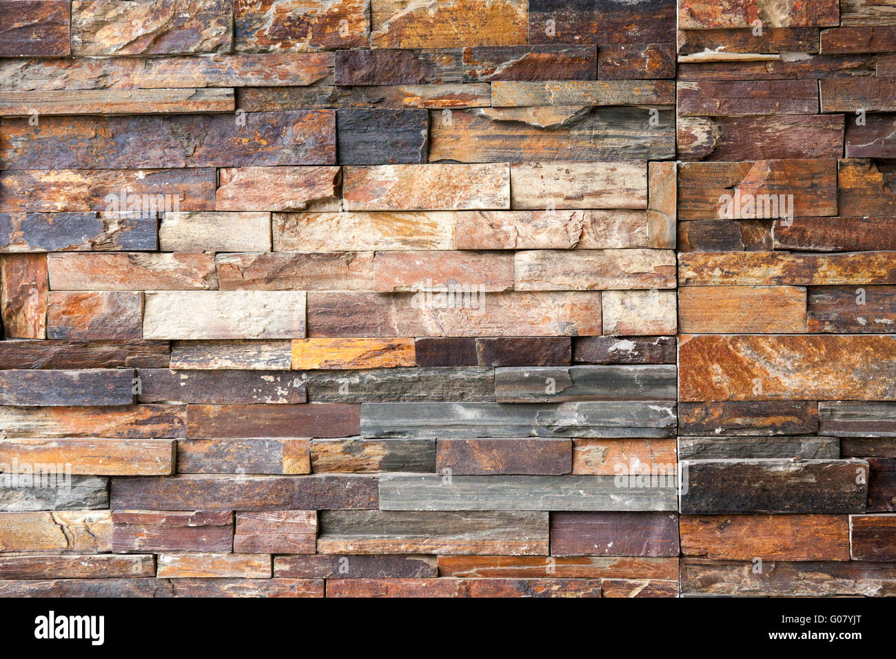 Rough modern multicolour brick wall texture Stock Photo Alamy