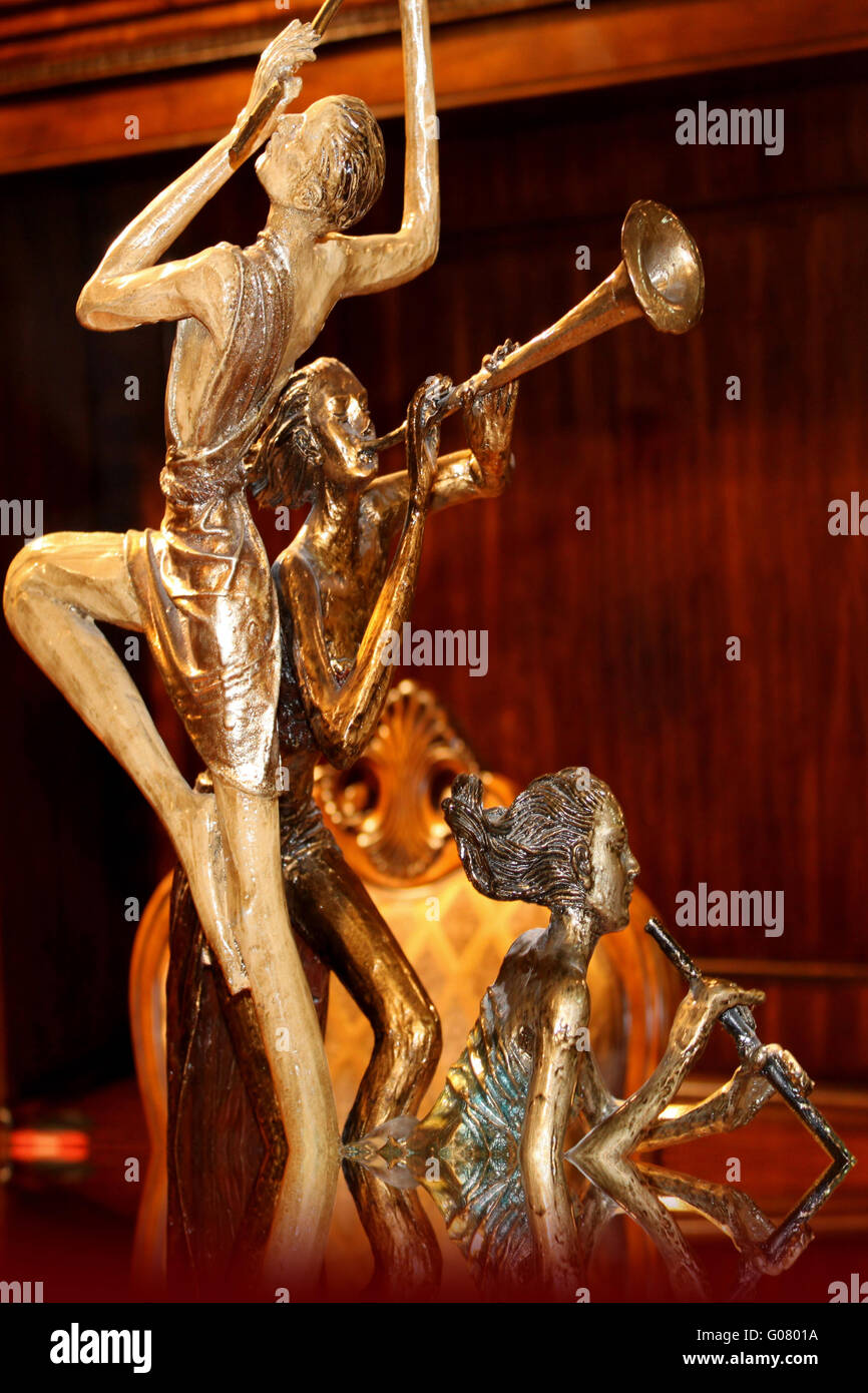 Statue of musicians Stock Photo - Alamy