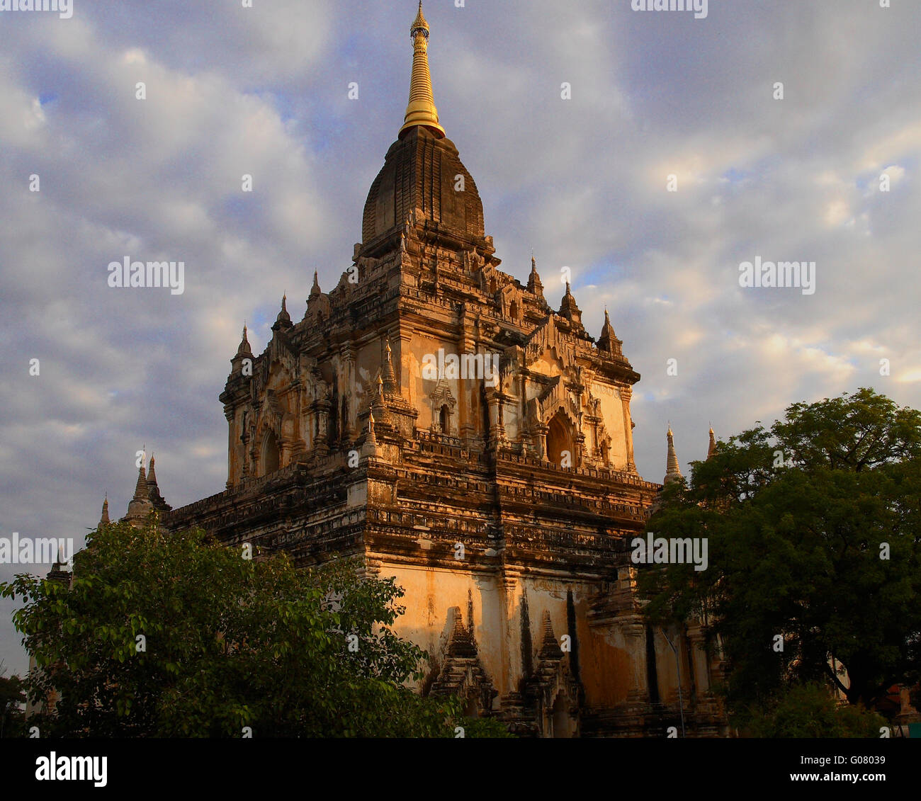 Burmese temple in bagan Stock Photo