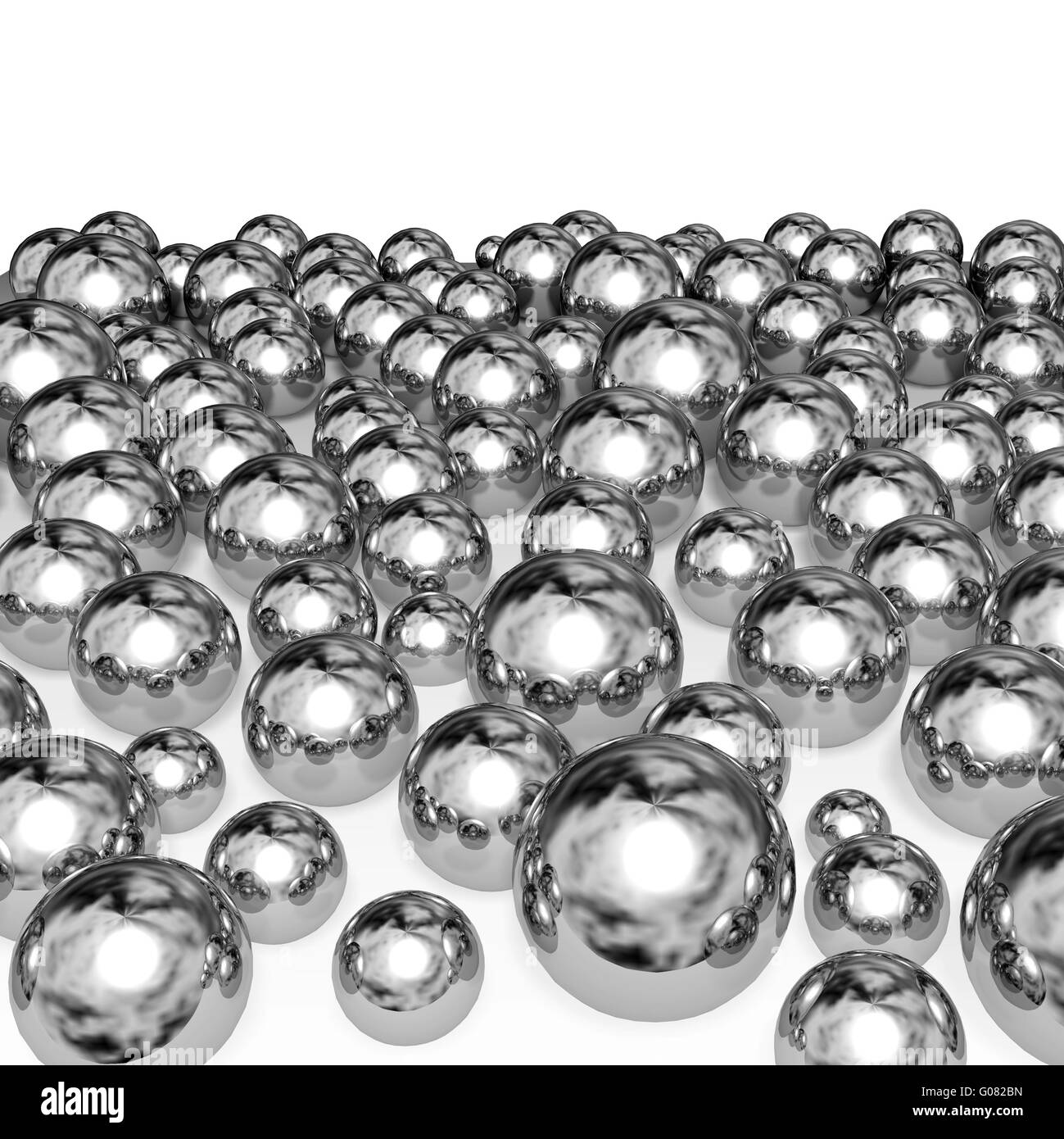 Metal balls isolated on white background Stock Photo Alamy