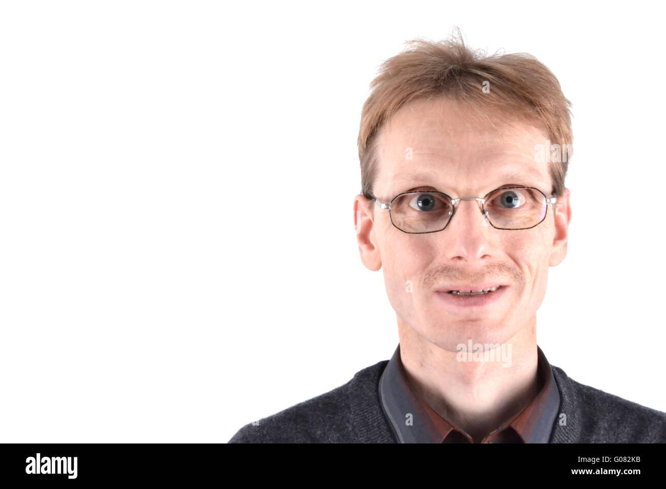 Blond man with glasses Stock Photo