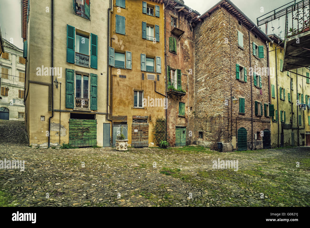 the streets of Brisighella, the most beautiful ancient village on the ...