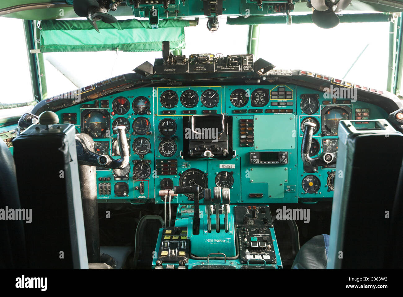 Inside Airplane Pilot Cabin Stock Photos Inside Airplane Pilot