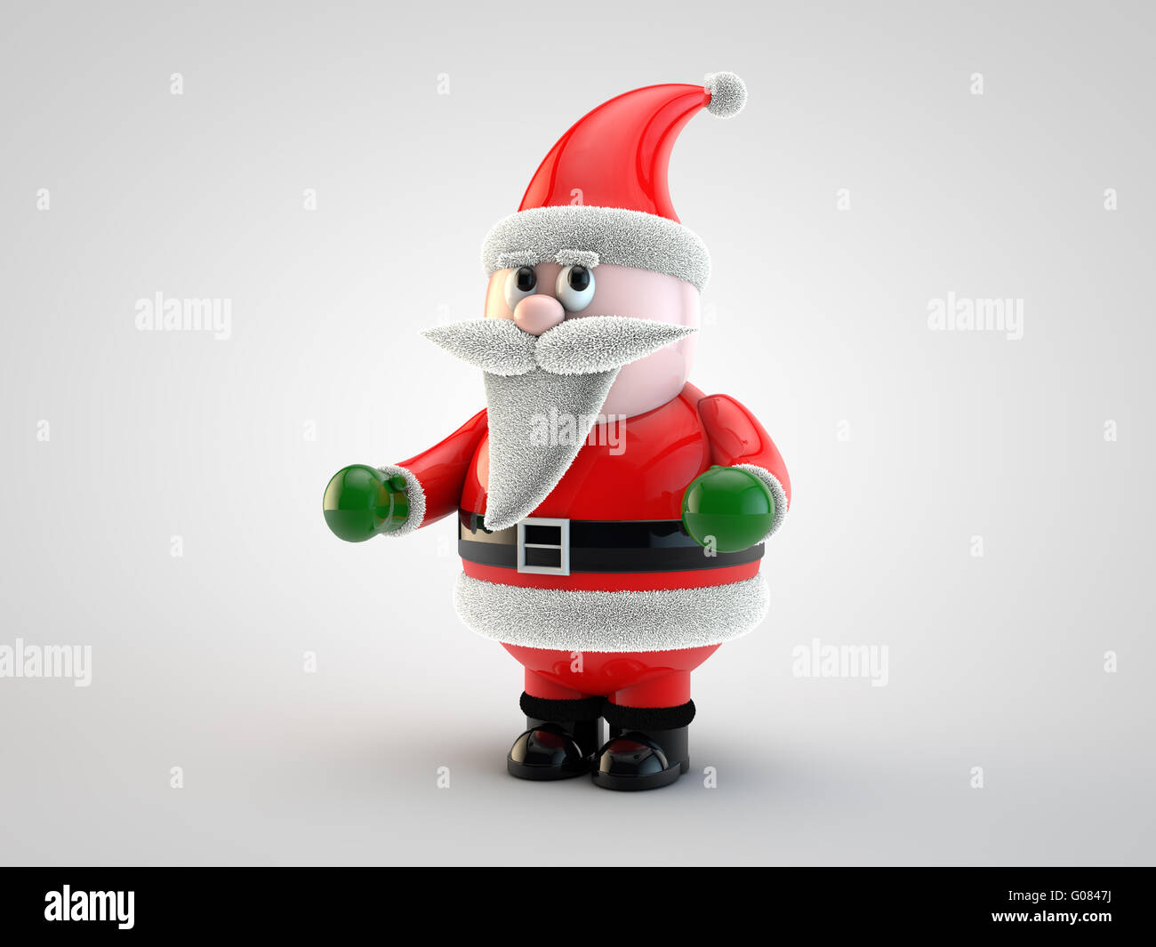3d render cute santa claus hi-res stock photography and images - Alamy