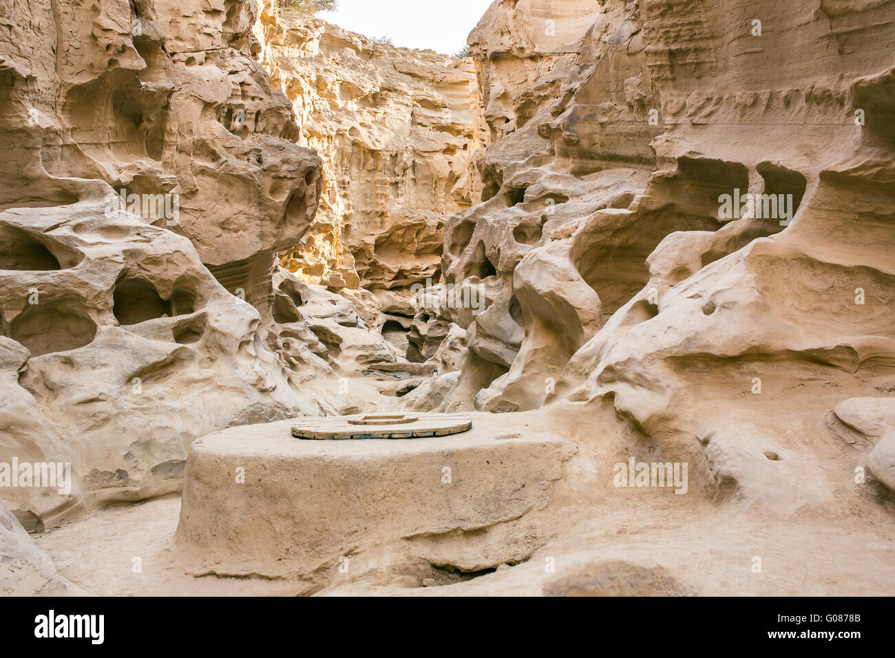 Chahkooh Canyon on Qeshm island in Iran Stock Photo