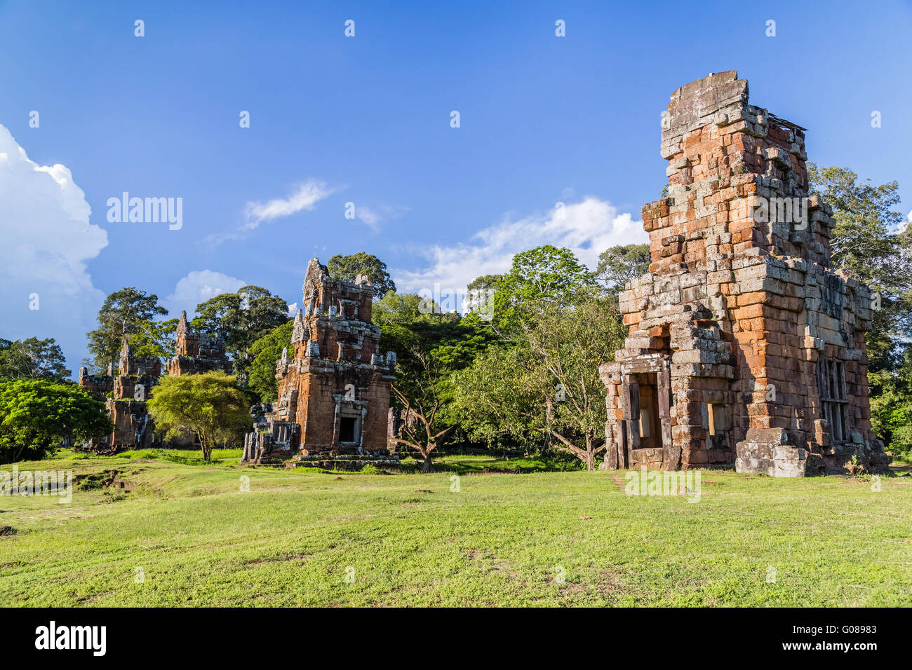 North Khleang tower in Angkor Thom complex Stock Photo