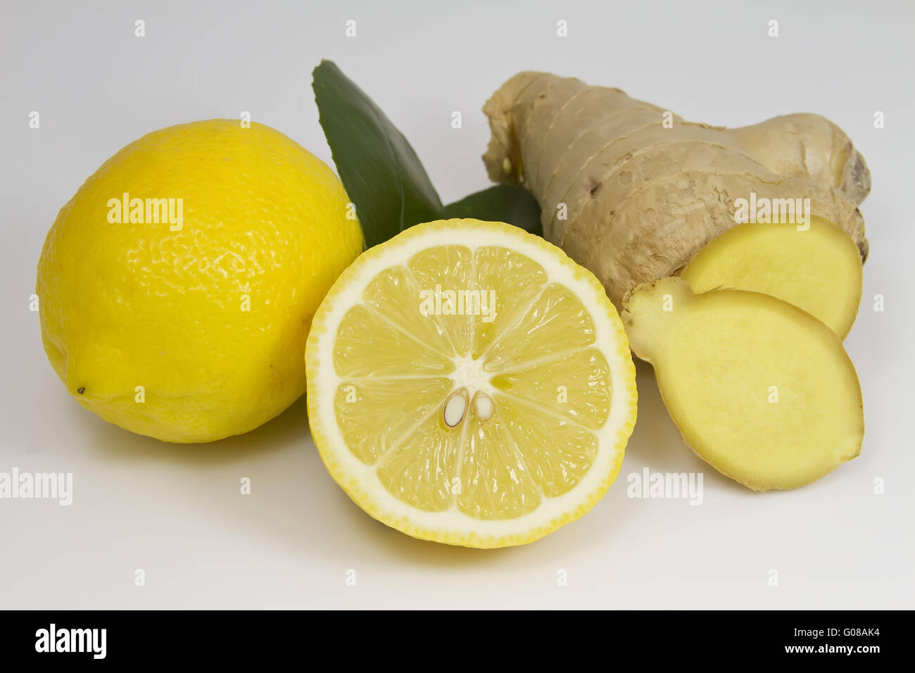 Lemon and Ginger Root Stock Photo Alamy