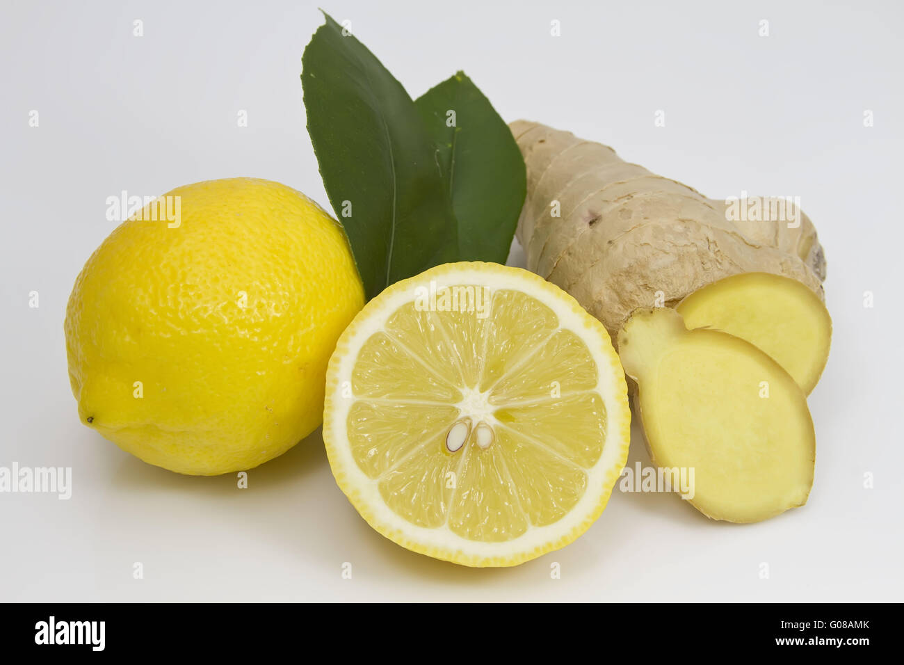 Lemon and Ginger Root Stock Photo Alamy
