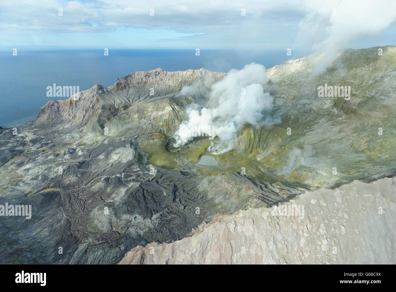 Volcano White Island Stock Photo Alamy
