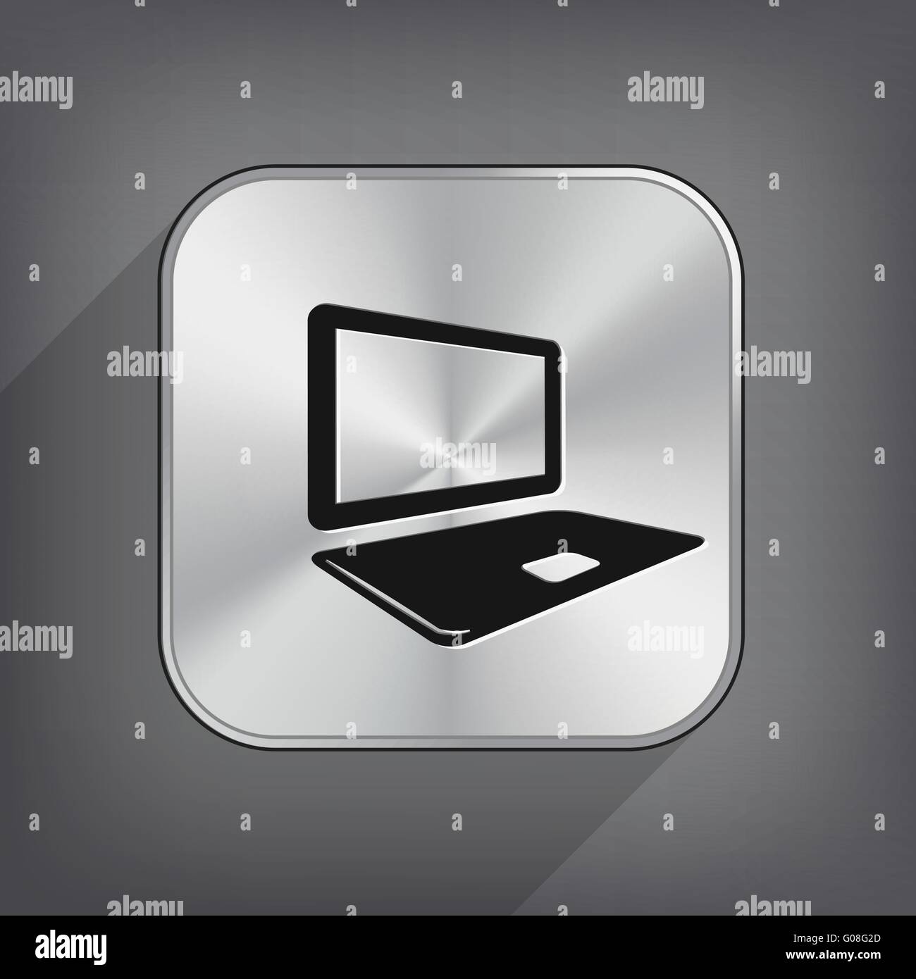 Computer Picograph Pictograph of computer. Vector concept illustration for design. Eps 10 ...