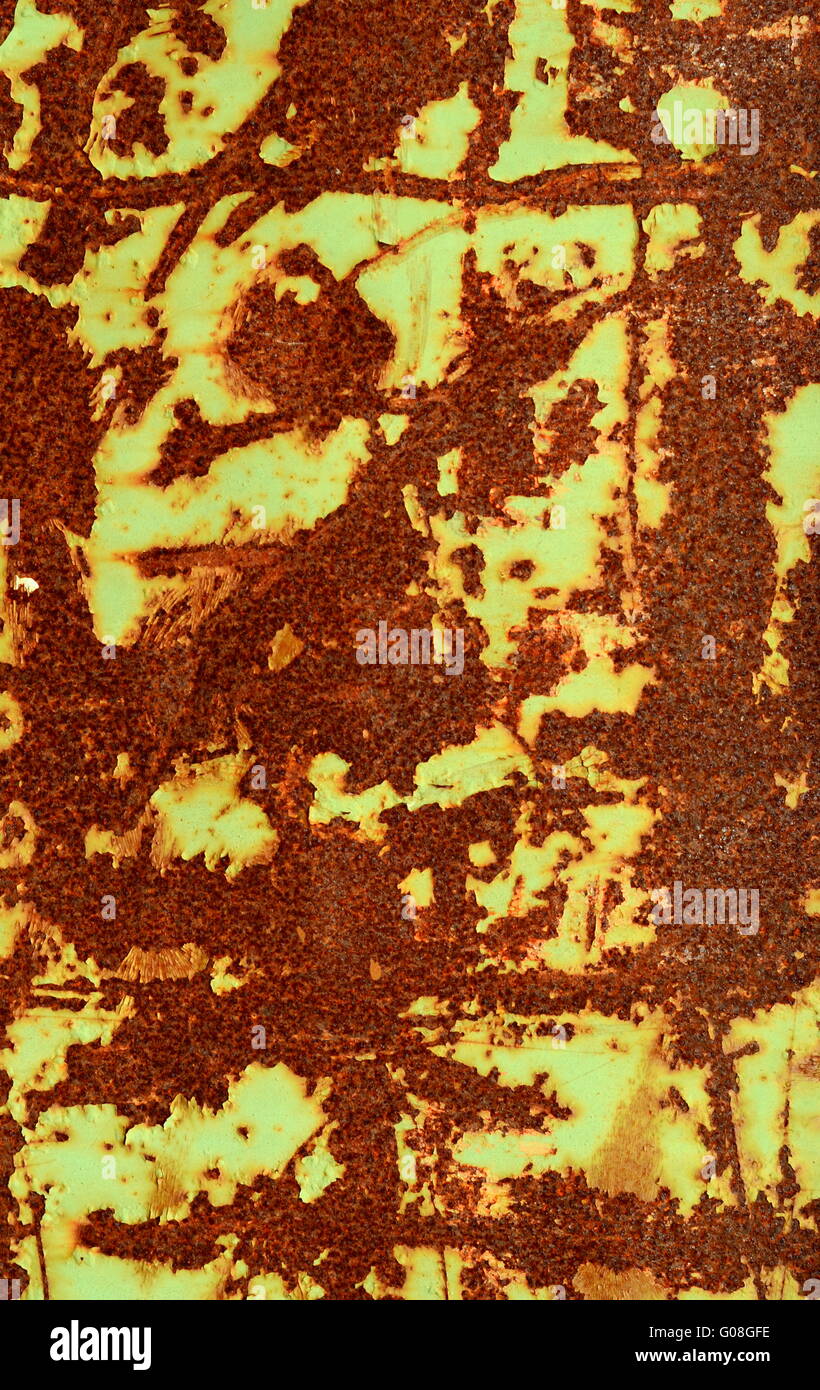 Abstract Background Of Peeling Paint And Rust Stock Photo - Alamy