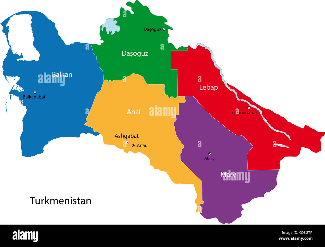 Turkmenistan Map In World Turkmenistan Map Stock Photo - Alamy