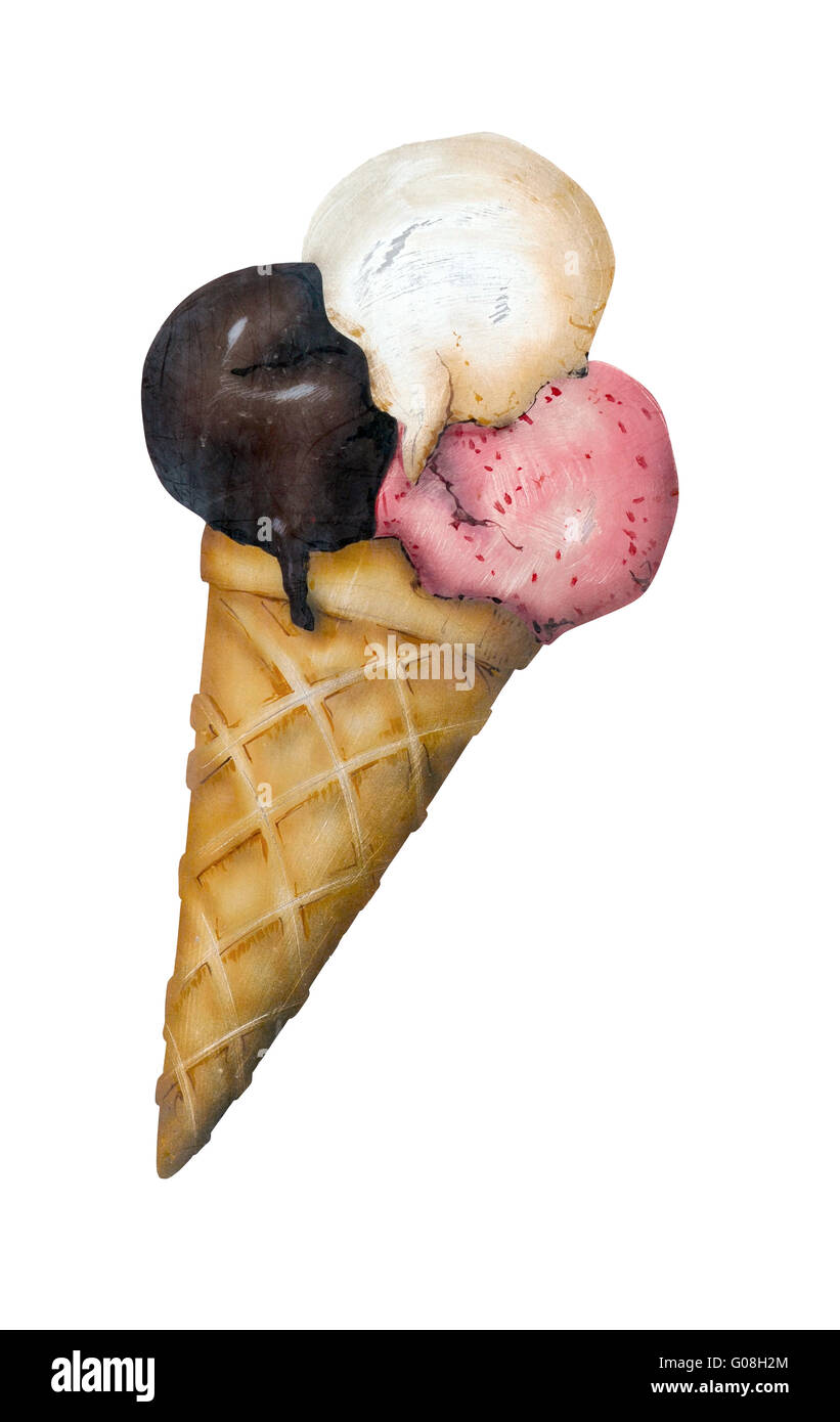 Three flavor ice cream hi-res stock photography and images - Alamy