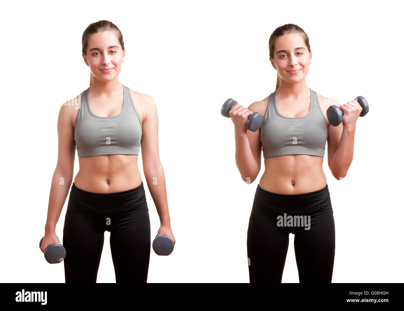 1,220 Woman Doing Bicep Curls Images, Stock Photos, 3D objects