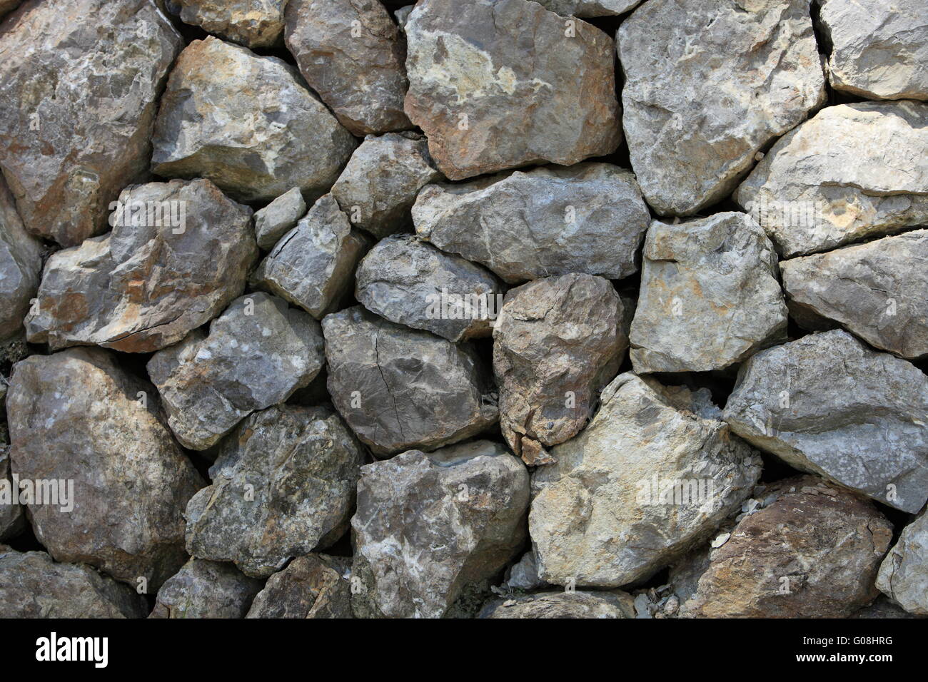 Dry stone rock construction Stock Photo Alamy