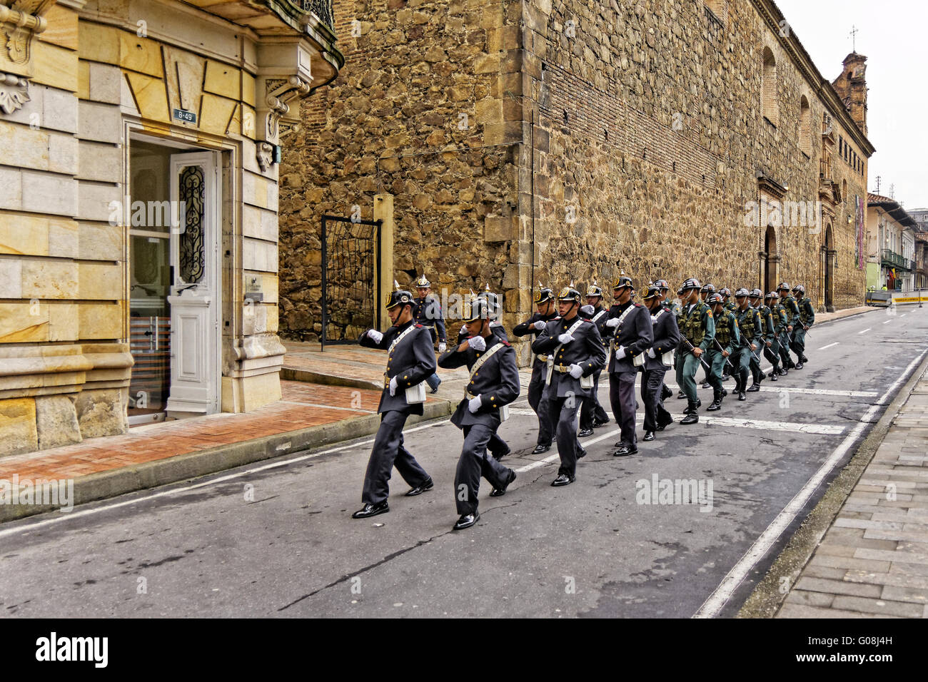 Presidential Guard, Bogotá, Colombia Stock Photo