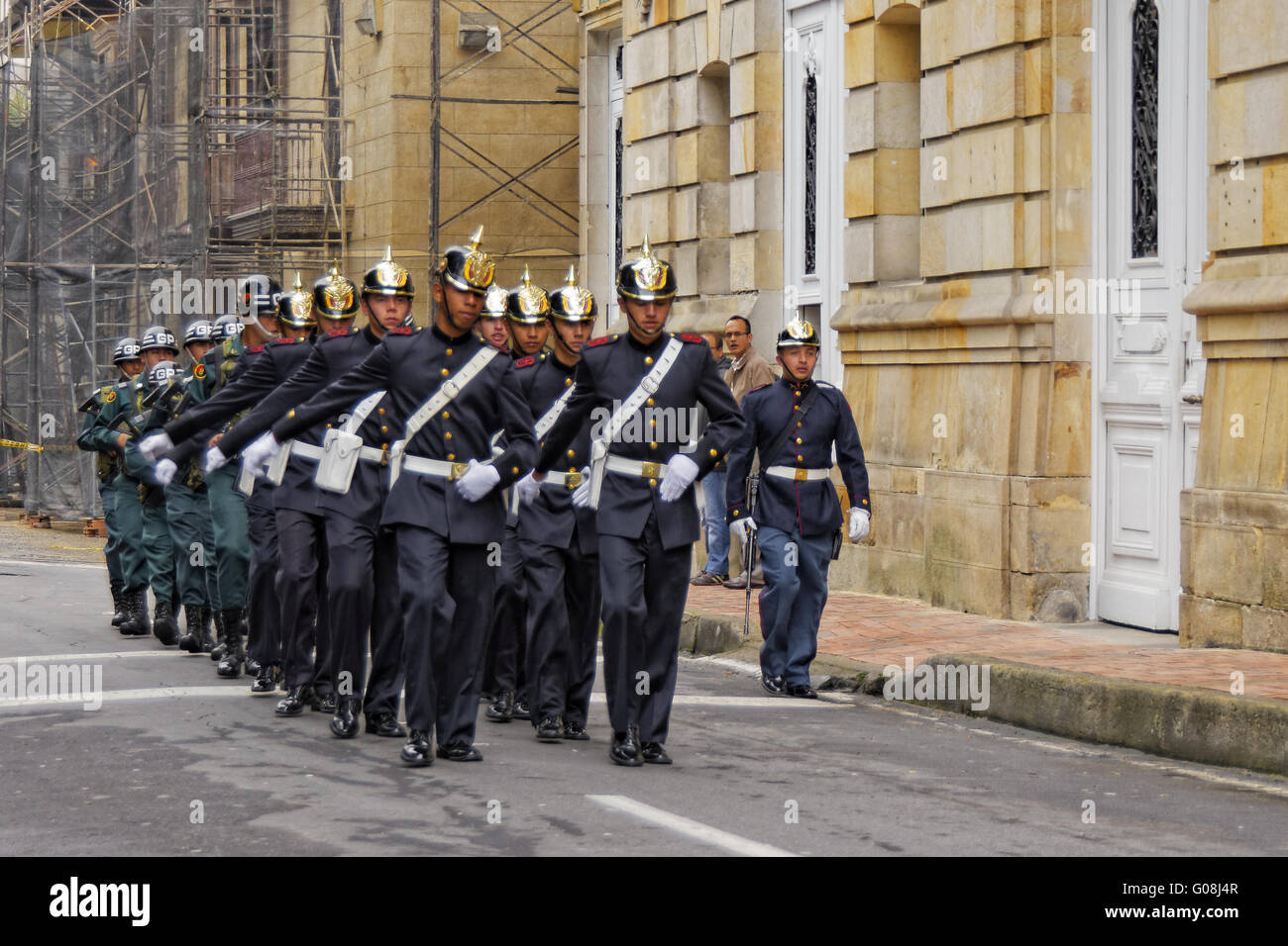 Presidential Guard, Bogotá, Colombia Stock Photo