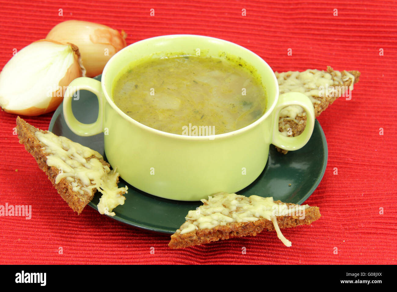 onion soup Stock Photo