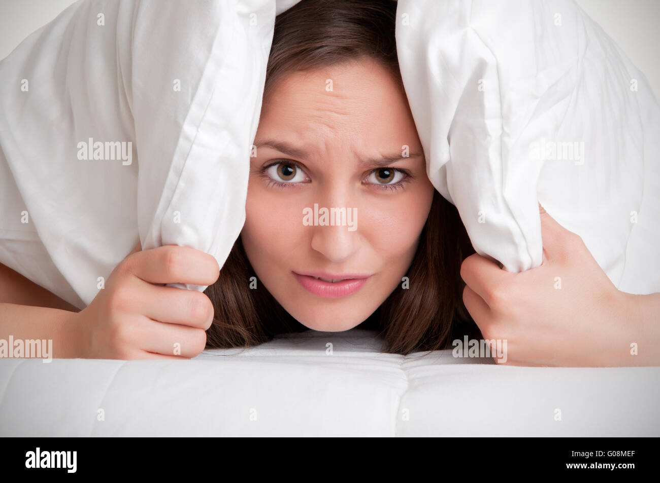 Woman Waking Up Stock Photo