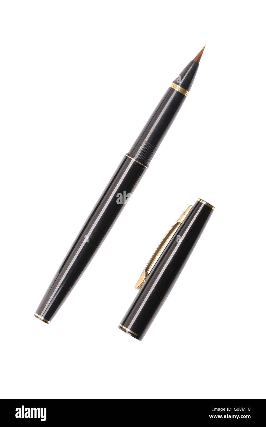 luxurious japanese fountain pen isolated on white Stock Photo Alamy