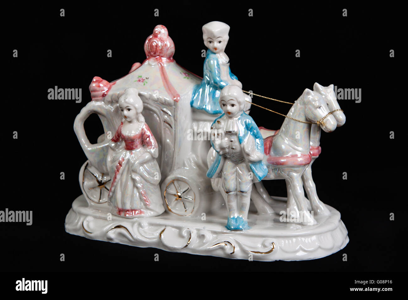 Porcelain figurines of horse carriage hires stock photography and images Alamy