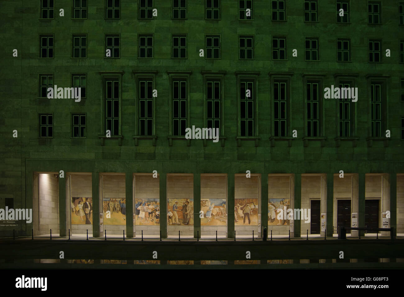 Mural at the Detlev-Rohwedder-Haus in Berlin, Germ Stock Photo - Alamy