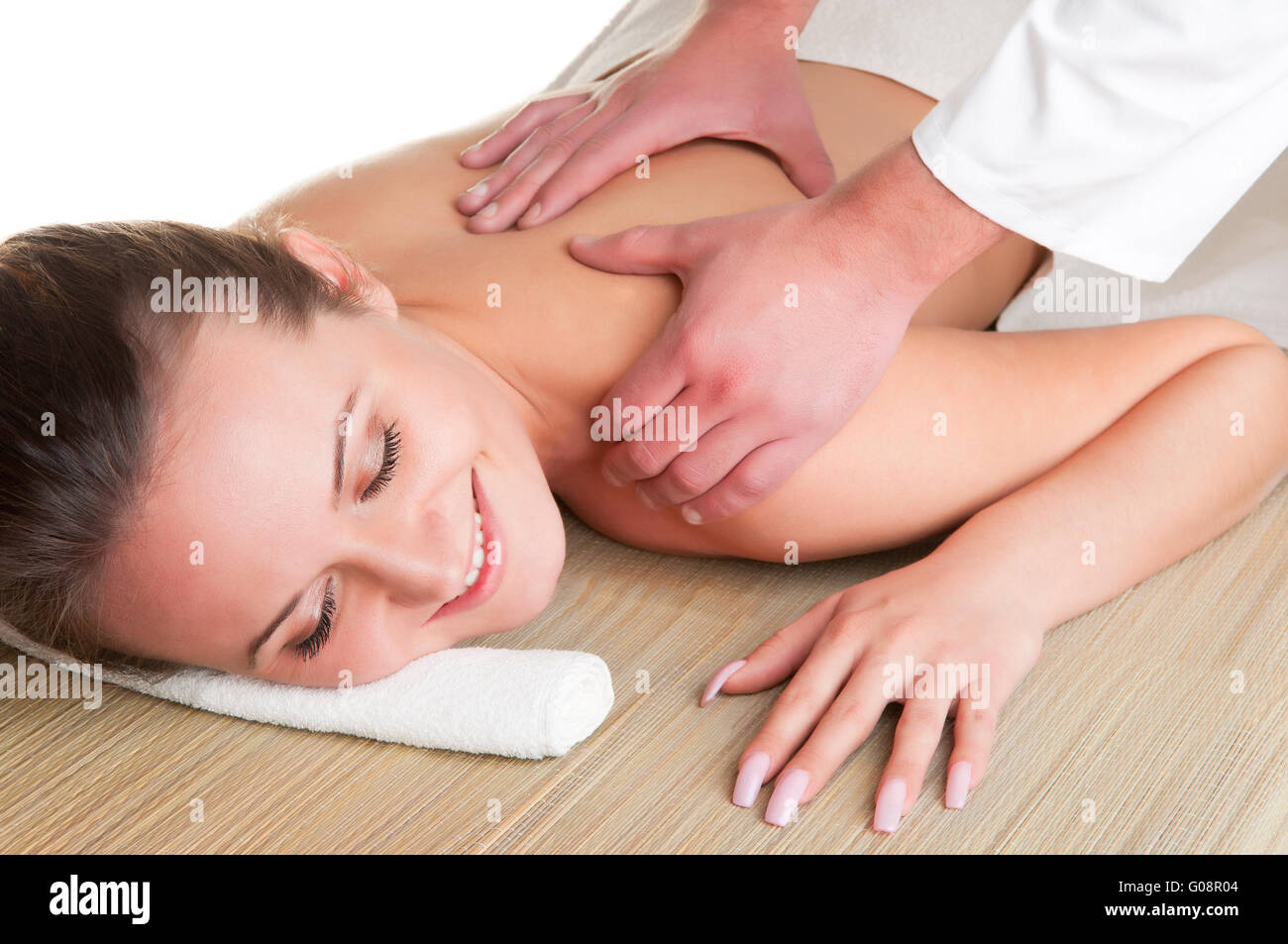 Woman in a Spa Stock Photo