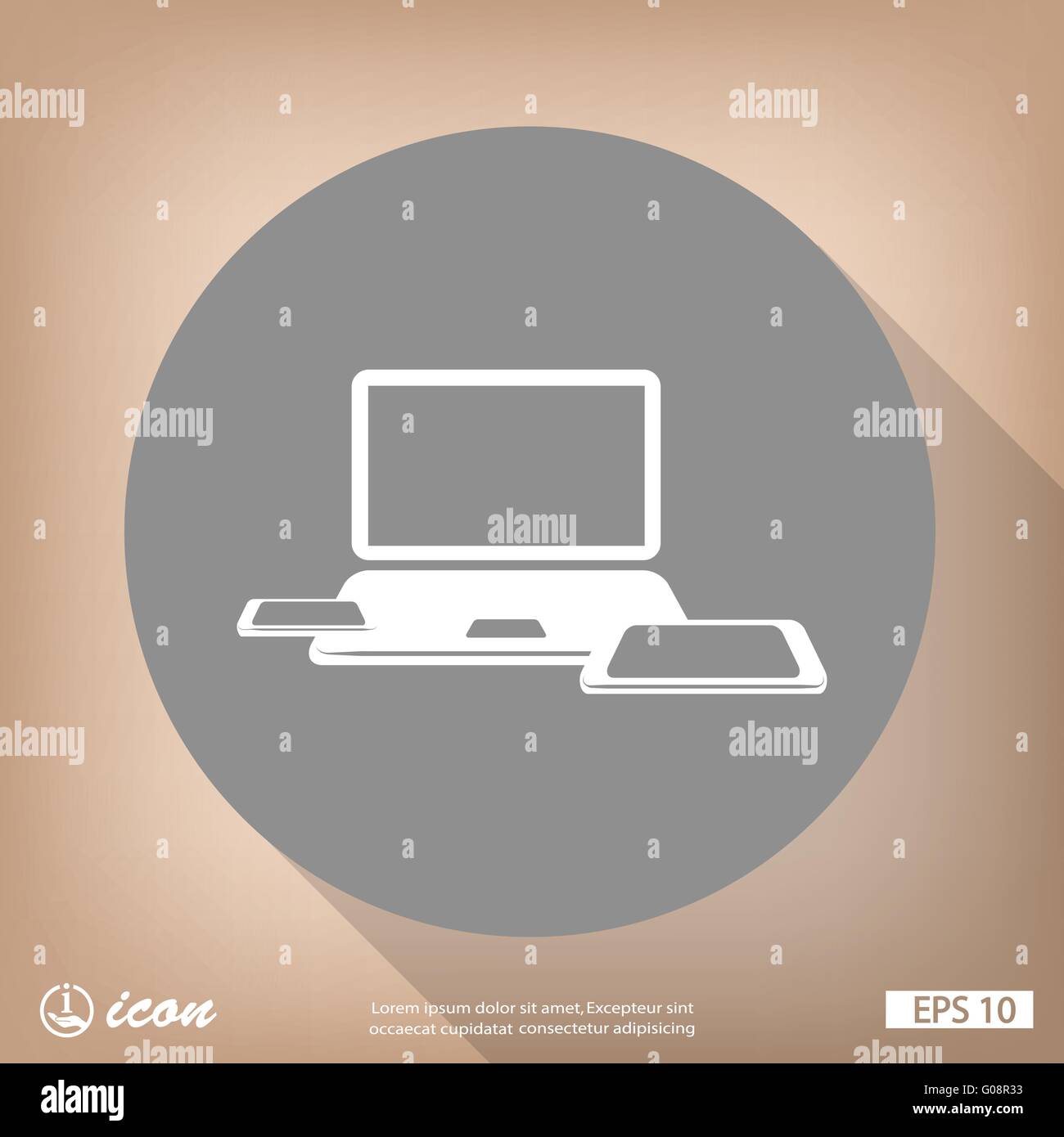 Pictograph of computer Stock Vector Image & Art - Alamy
