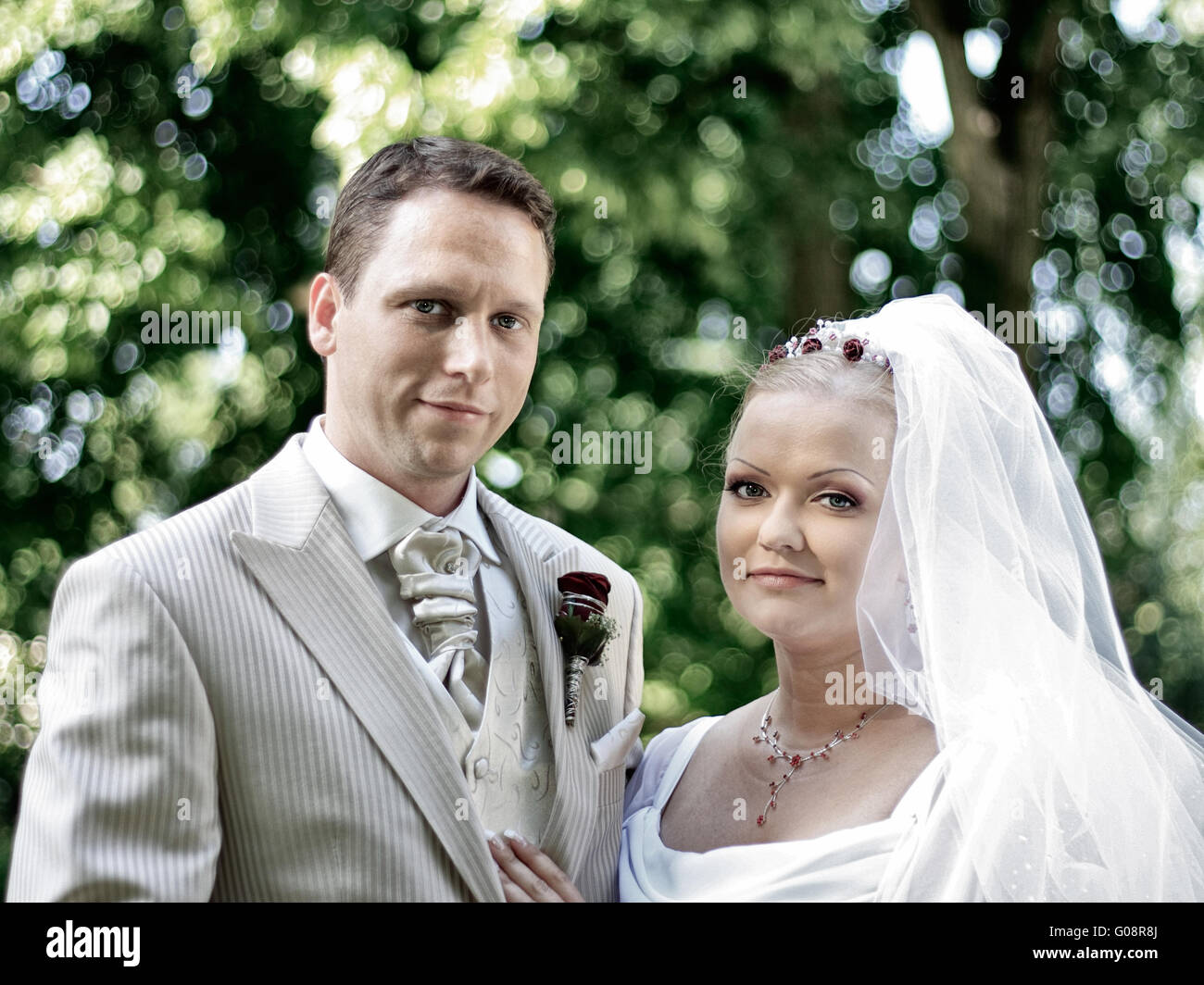 Just Married Stock Photo
