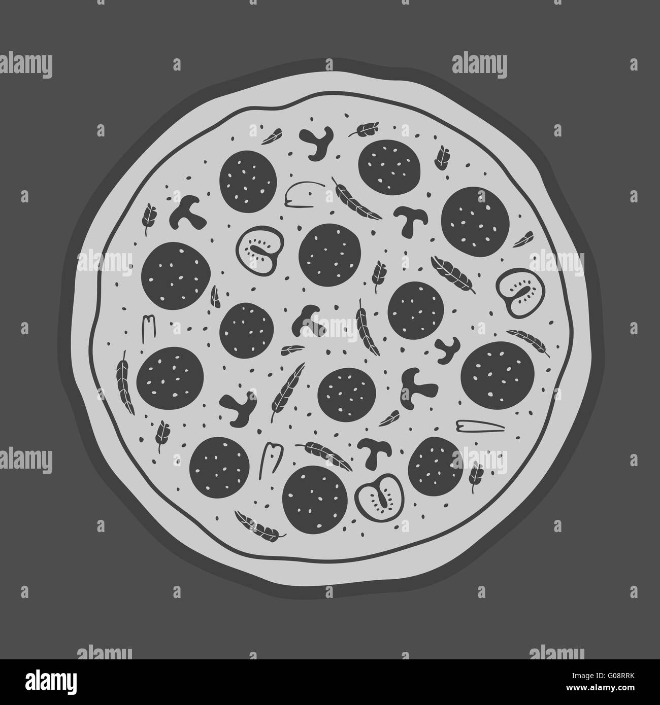 Vector Emblem Pizza Stock Vector Image & Art - Alamy