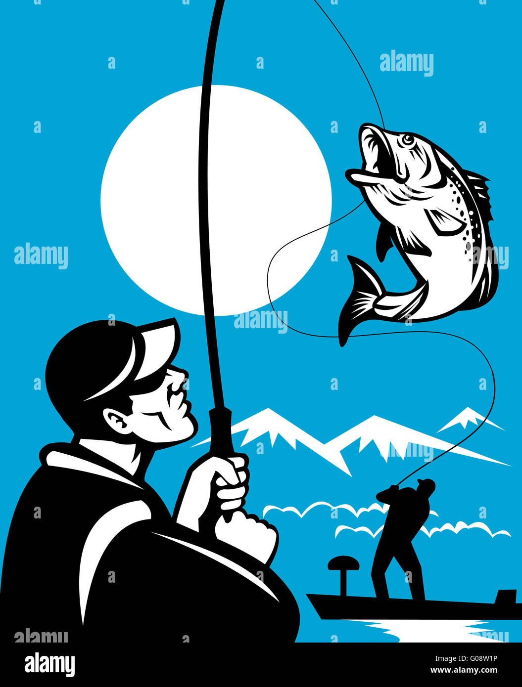 Man fishing rod reeling in hi-res stock photography and images - Page 3 -  Alamy